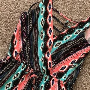 Tribal Print Romper